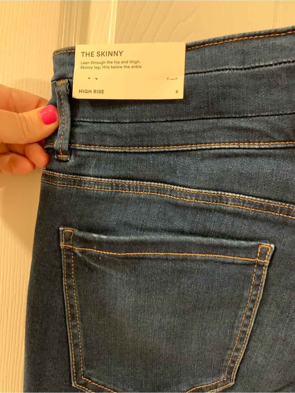 Ann Taylor Skinny Jeans in Deep Indigo - Picture 4 of 8